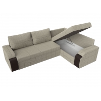 Угловой диван Николь (рогожка корфу 02 коричневый) - Изображение 1